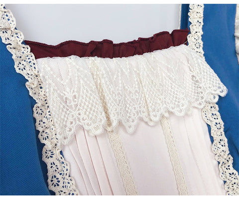 Vestido de doncella de patchwork