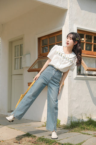 Daisy Chain Scalloped Blouse