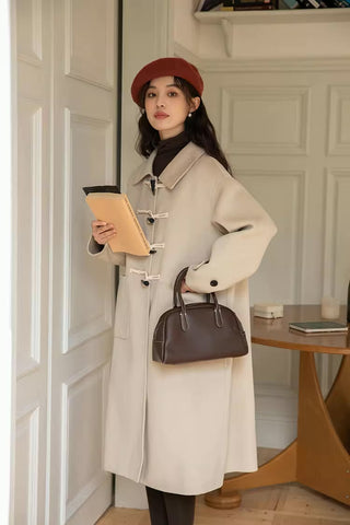 Basic Toggle Button Midi Coat