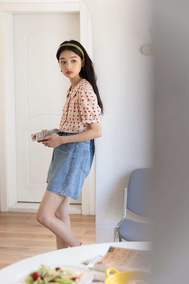 Blusa de jardín retro