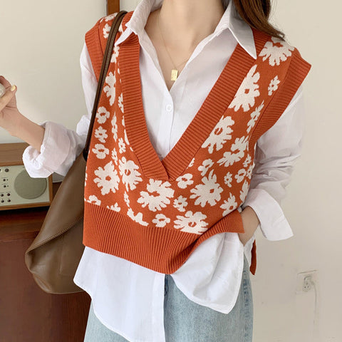 Rustic Floral Vest