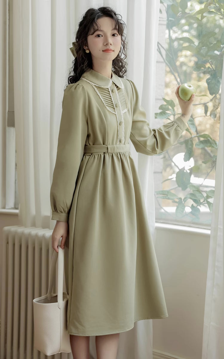 Sunday Tea – Langärmliges Midikleid