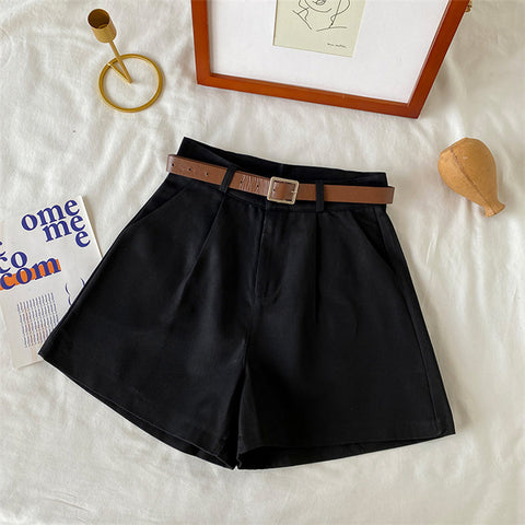 Everyday Neutrals Belted Shorts