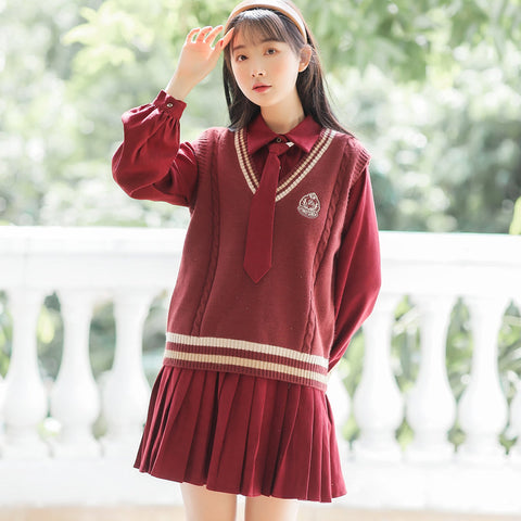 Prep School Vest & Dress Set