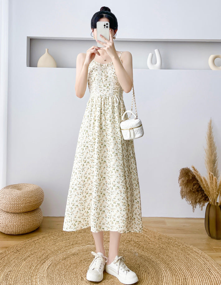 Vestido camisola con cordones Spring Rose