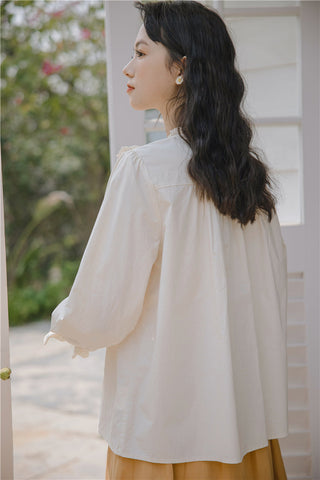 Golden Rose Embroidered Blouse