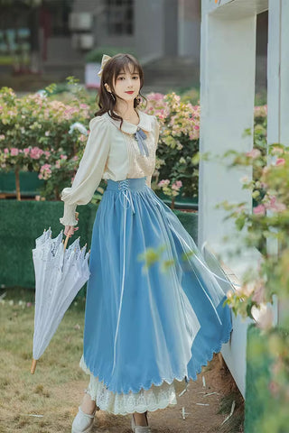 Conjunto de blusa y falda Evergarden