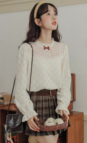 Sweet Lace Layering Blouse