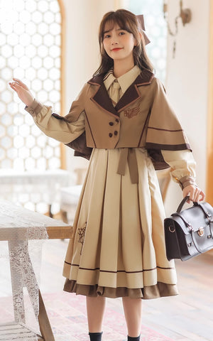 Conjunto de vestido y capa de Little Witch Academia
