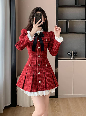 Ruby Love Tweed-Minikleid