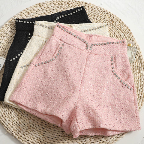 Diamante Tweed Shorts
