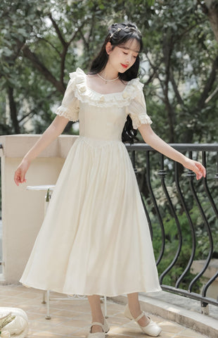 Blanc Rose Midikleid