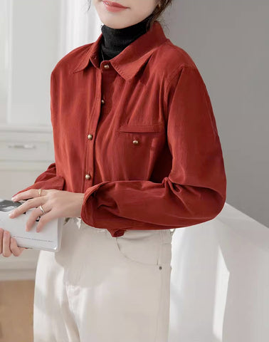 Maple Woven Button Up Shirt