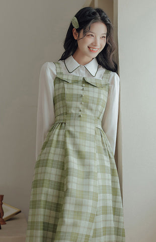 Plaid Cami Swing Dress