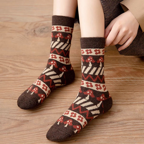 Funky Mushroom Socks