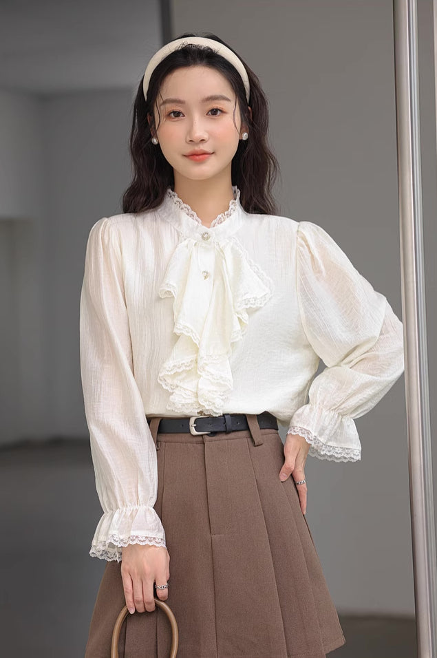 Cascade Front Blouse