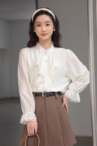 Cascade Front Blouse