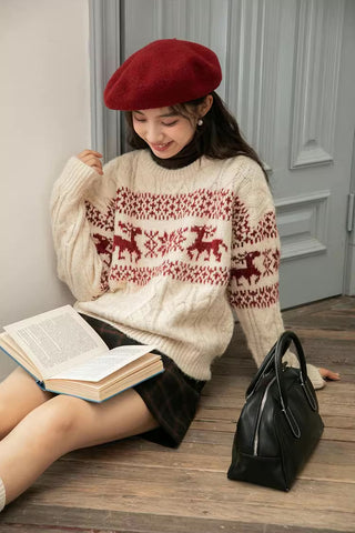 Reindeer Fair Isle Sweater