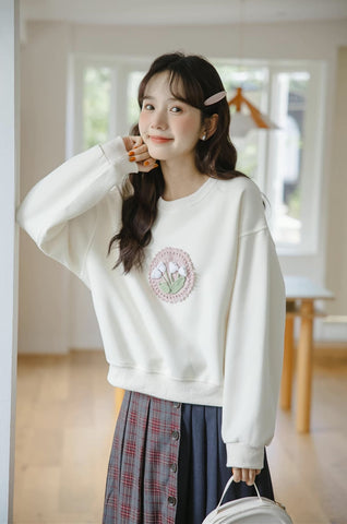 Sudadera de tulipán de crochet