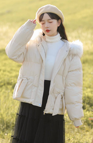 Little Bow Puffer Jacket