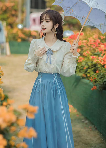Conjunto de blusa y falda Evergarden