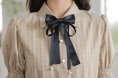 Curiosity Plaid Shirt Dress