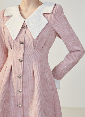 Sweet Bow Peter Pan Knit Dress