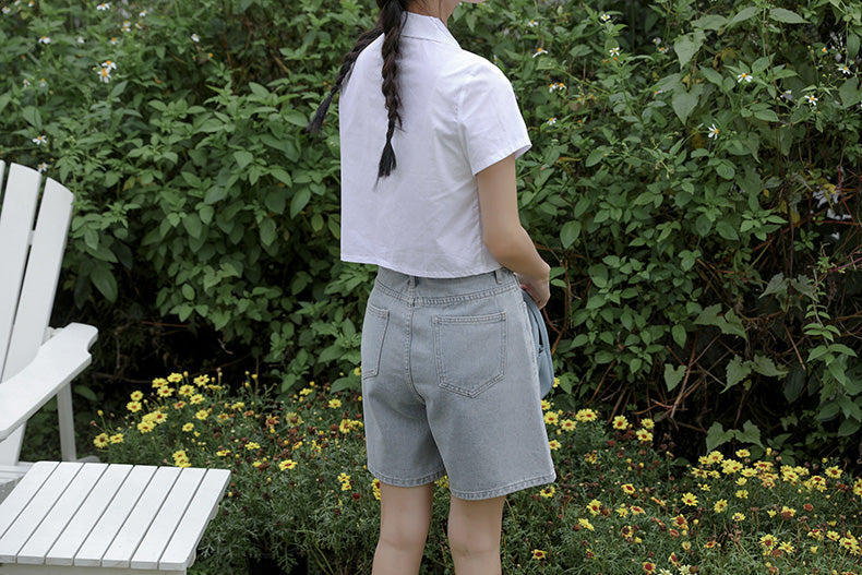 Saturn Embroidered Shorts