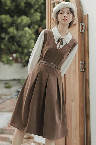 Basic Twofer Pinafore Dress