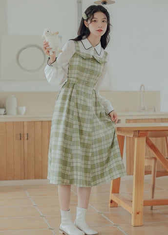 Plaid Cami Swing Dress