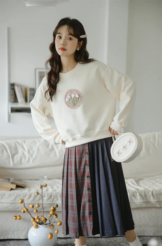 Sudadera de tulipán de crochet