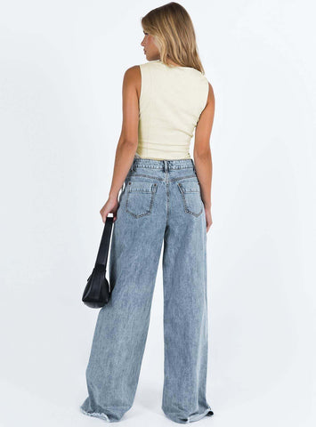 Relaxed Loose Denim Trousers