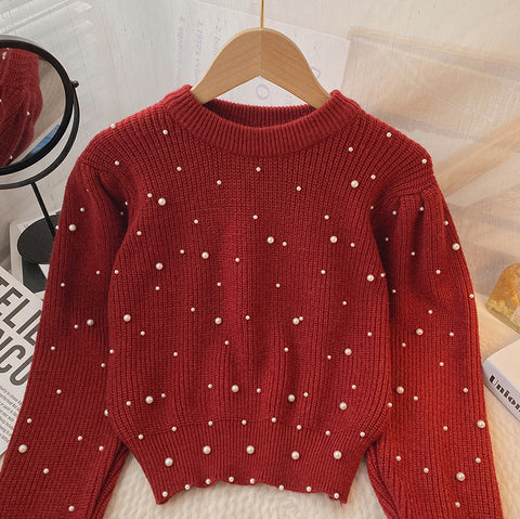 Pearl Cropped Sweater