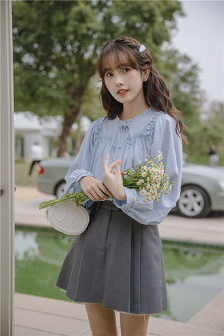 Essential Ruffle Trim Blouse