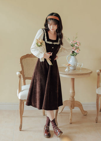 Square Neck Sweater Dress