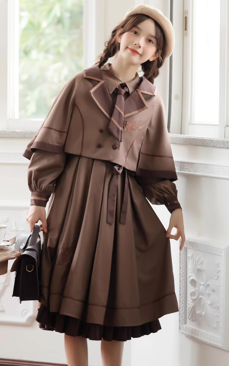 Conjunto de vestido y capa de Little Witch Academia