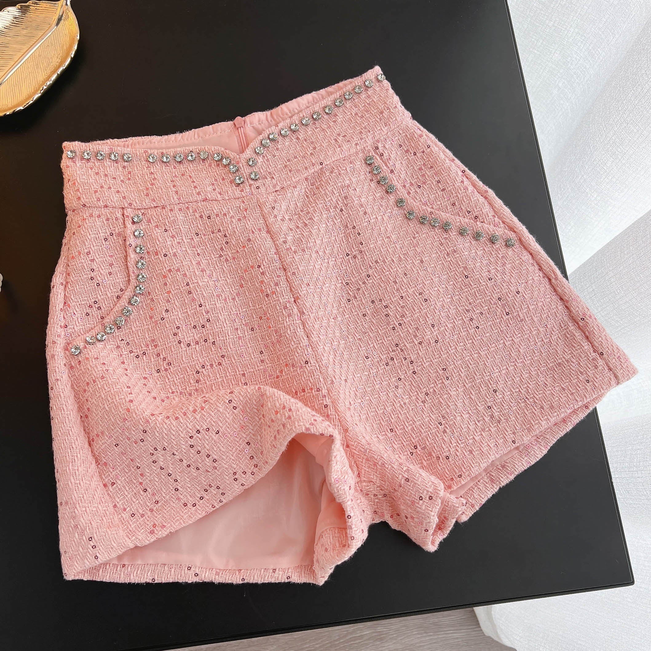 Diamante Tweed Shorts