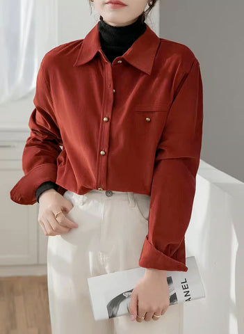 Maple Woven Button Up Shirt