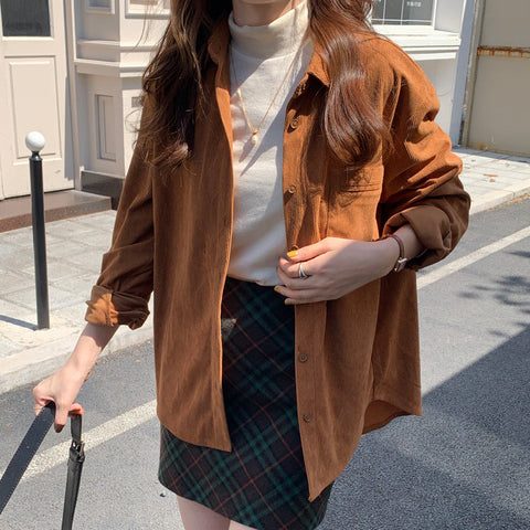 Corduroy Button Up Shirt