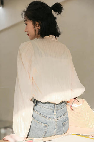 Frilly Collar Blouse