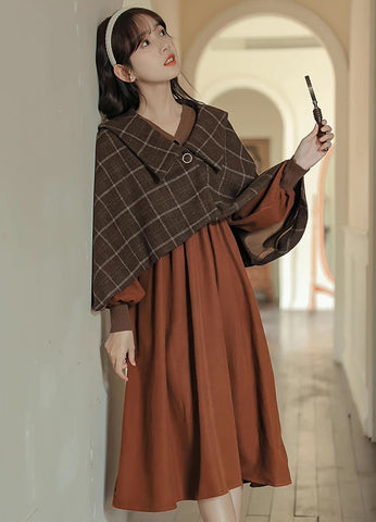 Plaid Capelet