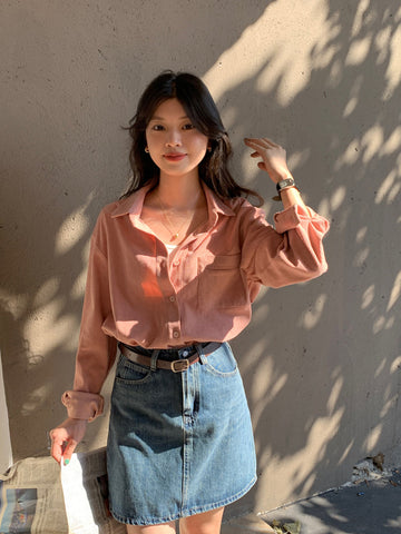 Corduroy Button Up Shirt