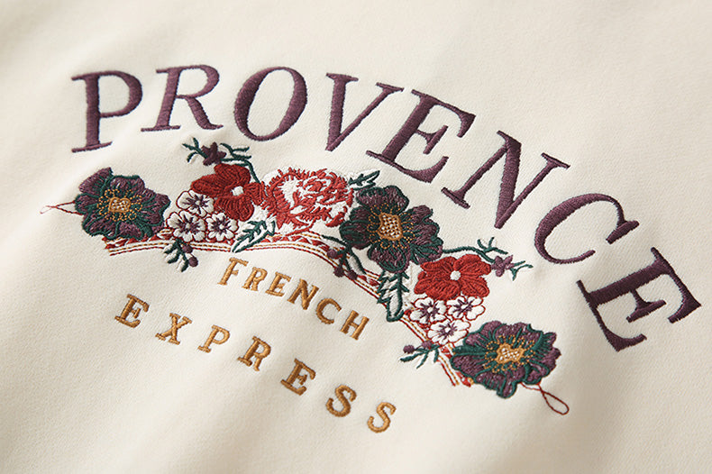 Sudadera con estampado floral provenzal