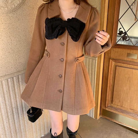 Sweet Bow Dress Coat