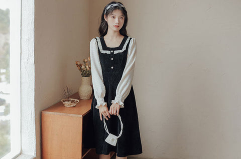 Square Neck Sweater Dress