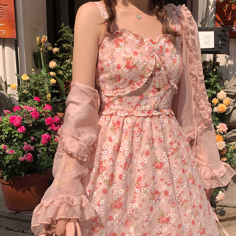 Tea Cup Floral Cami Dress