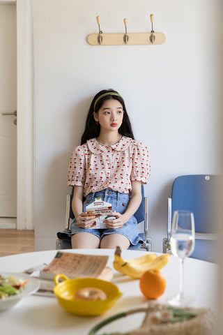 Blusa de jardín retro