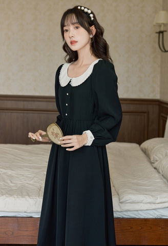 Beth Peter Pan Collar Midi Dress