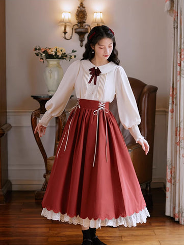 Conjunto de blusa y falda Evergarden