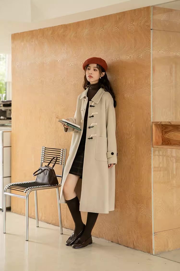 Basic Toggle Button Midi Coat